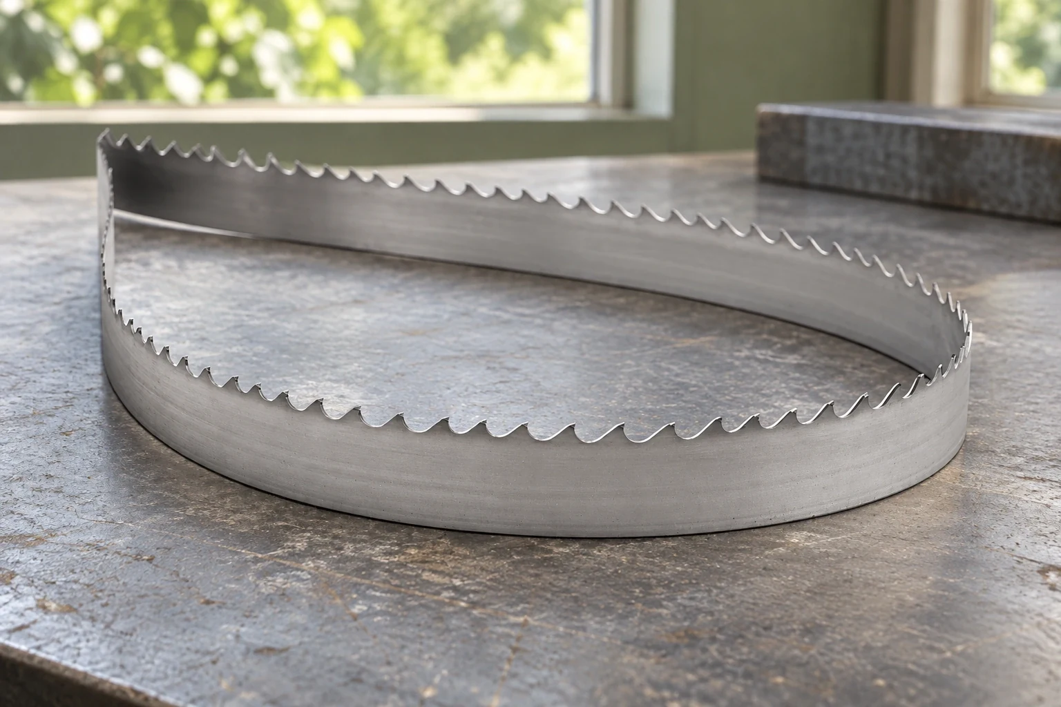 Carbide-tipped metal bands