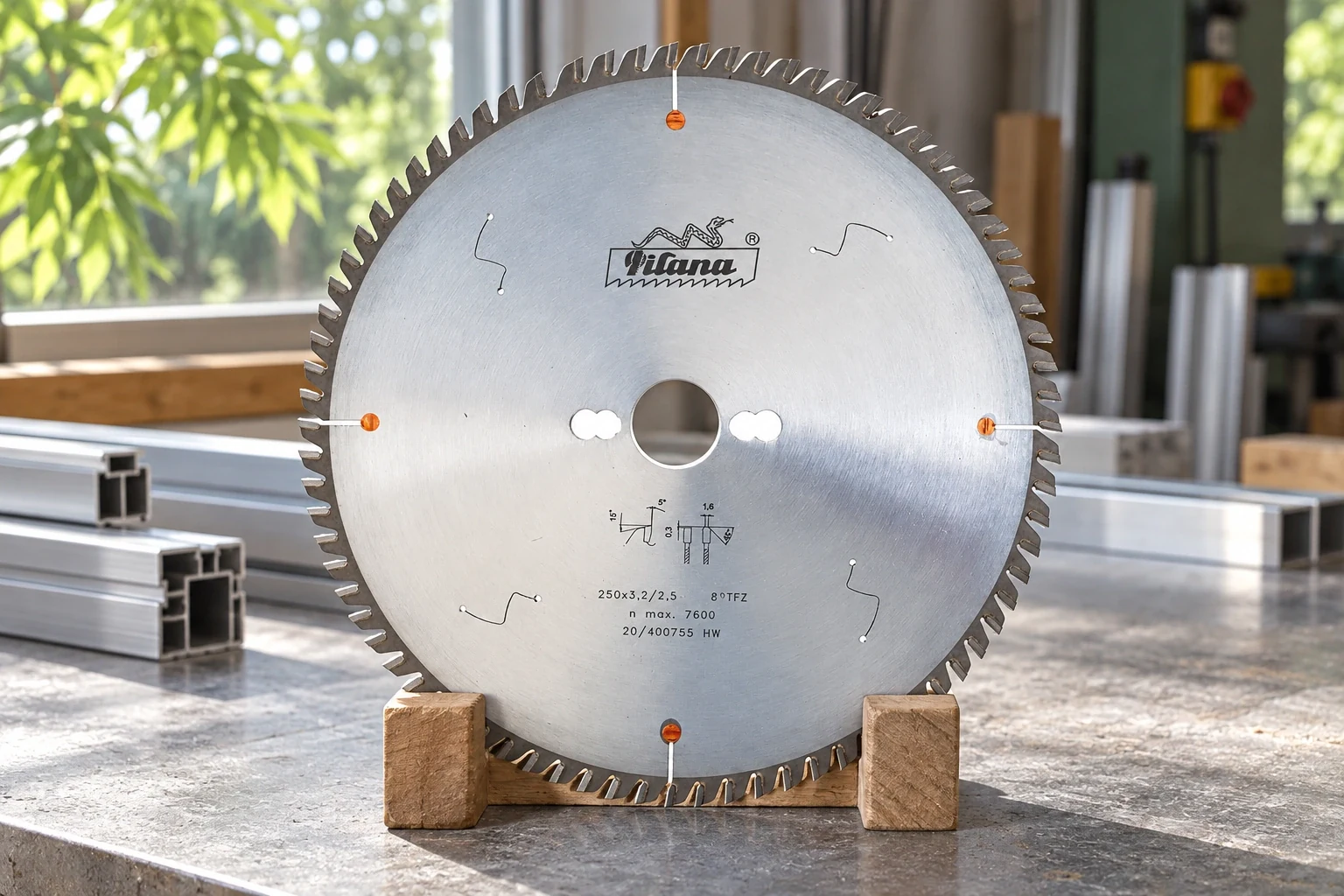 Non-ferrous metal & plastic blades