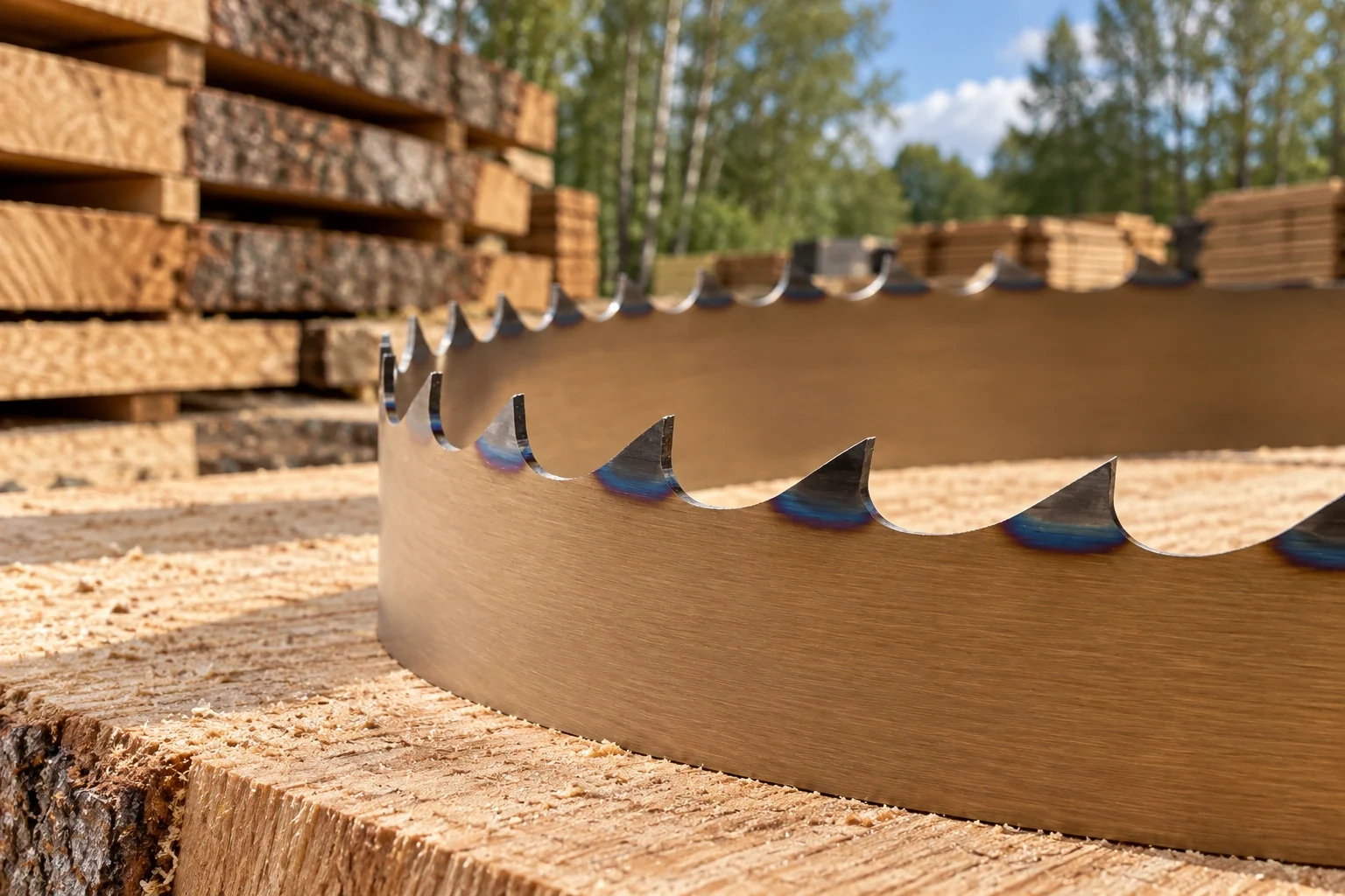 Portable sawmill blades