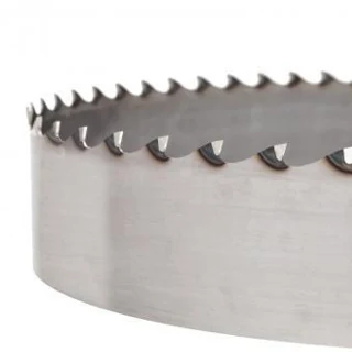 Stellited wide bandsaw blades